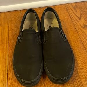 Black Slip-On Vans